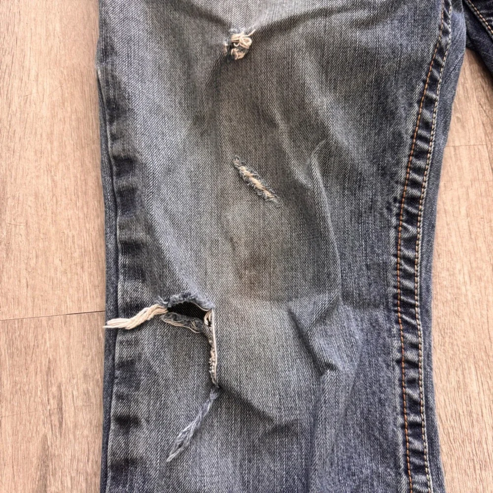 Ariat FR M4 Relaxed Boot Cut Jeans Mens 36x30 Blue Flame Resistant Distressed
